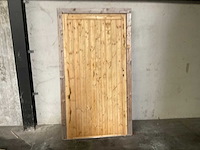 Houten tuindeur in kozijn - 112x207 cm - afbeelding 2 van  6
