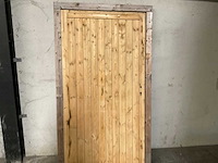 Houten tuindeur in kozijn - 112x207 cm - afbeelding 3 van  6