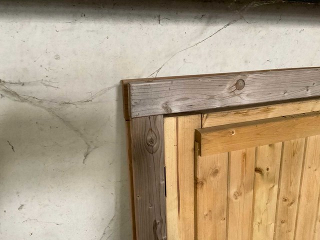 Houten tuindeur in kozijn - 112x207 cm - afbeelding 5 van  6