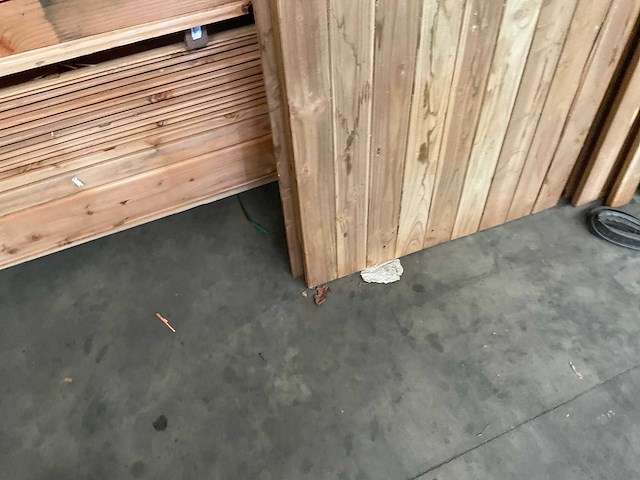 Houten tuindeur met kozijn - 200x76 cm - afbeelding 3 van  15
