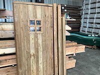 Houten tuindeur met kozijn - 200x76 cm - afbeelding 10 van  15