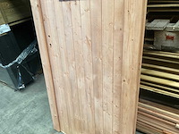 Houten tuindeur met kozijn - 201x90 cm - afbeelding 9 van  9