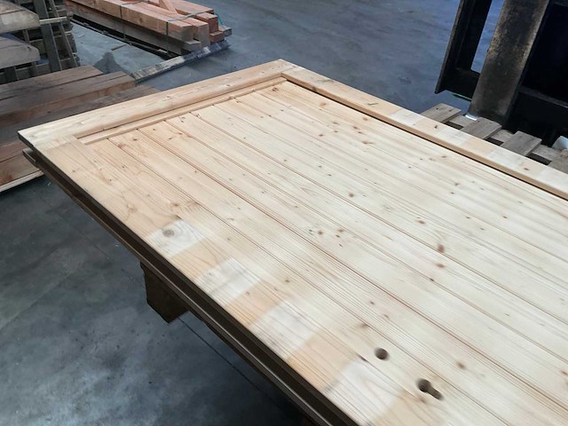 Houten tuindeur met kozijn - 209x119 cm - afbeelding 5 van  10