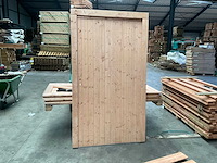 Houten tuindeur met kozijn - 209x119 cm - afbeelding 2 van  7