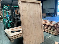 Houten tuindeur met kozijn - 209x119 cm - afbeelding 3 van  7