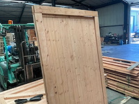 Houten tuindeur met kozijn - 209x119 cm - afbeelding 4 van  7