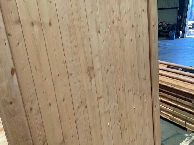 Houten tuindeur met kozijn - 209x119 cm - afbeelding 6 van  7