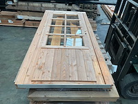 Houten tuindeur met kozijn beglaasd - 201x90 cm - afbeelding 1 van  11