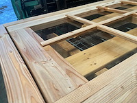 Houten tuindeur met kozijn beglaasd - 201x90 cm - afbeelding 9 van  11