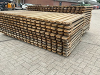 Houten tuinomheining (6x) - afbeelding 2 van  2