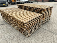 Houten tuinomheining (6x) - afbeelding 1 van  2