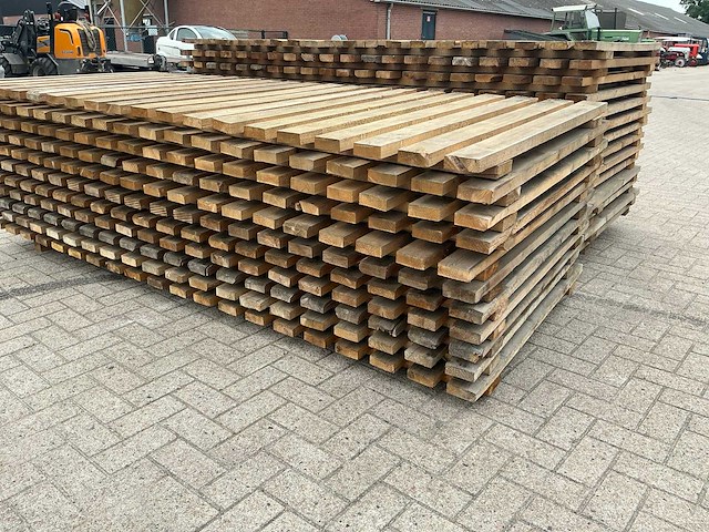 Houten tuinomheining (6x) - afbeelding 2 van  2