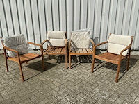 Houten tuinstoel (4x) - afbeelding 3 van  7