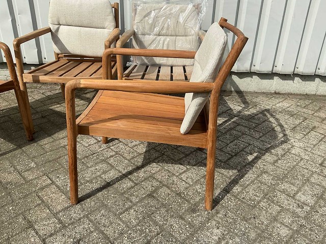 Houten tuinstoel (4x) - afbeelding 4 van  7
