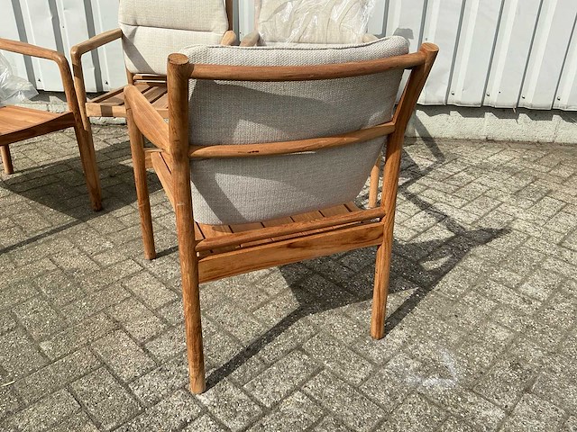 Houten tuinstoel (4x) - afbeelding 5 van  7