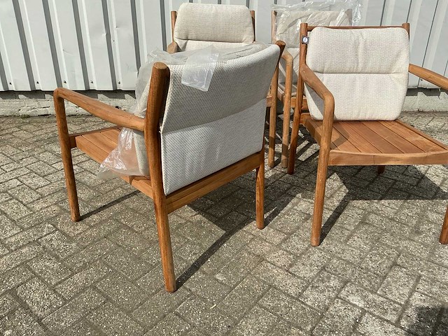 Houten tuinstoel (4x) - afbeelding 6 van  7