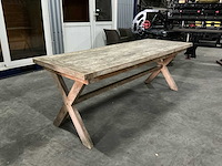 Houten tuintafel (4x) - afbeelding 2 van  6