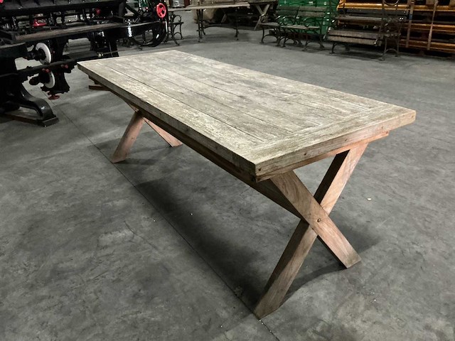 Houten tuintafel - afbeelding 3 van  6