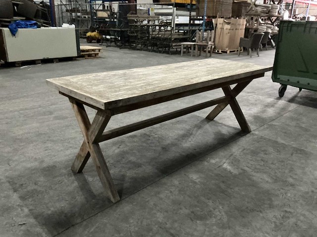 Houten tuintafel - afbeelding 4 van  6