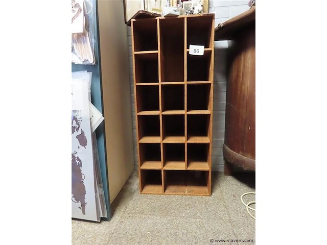 Houten vakkastje - afbeelding 1 van  3