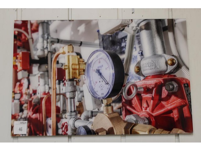 Houten vakkenkast met grote hoeveel projectstukken. afmeting 200 x 60 x 95 cm. - afbeelding 5 van  5