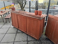 Houten verrijdbaar servicemeubel - afbeelding 1 van  6