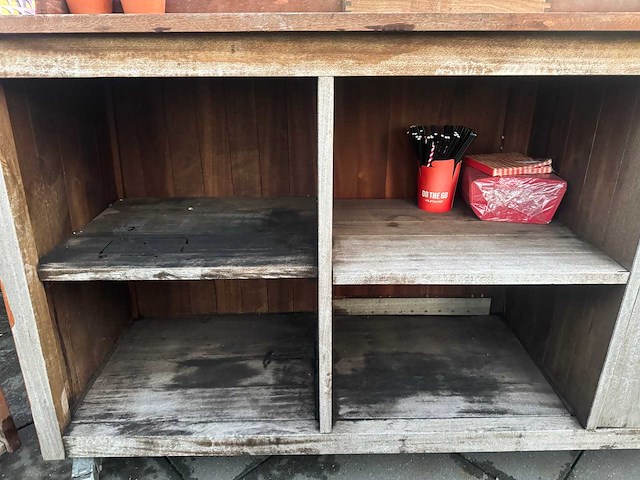 Houten verrijdbaar servicemeubel - afbeelding 5 van  6