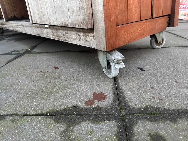Houten verrijdbaar servicemeubel - afbeelding 6 van  6