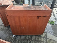 Houten verrijdbaar servicemeubel - afbeelding 2 van  5