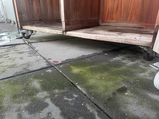 Houten verrijdbaar servicemeubel - afbeelding 5 van  5