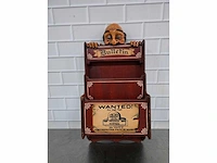 Houten vintage kranten/post organizer - afbeelding 3 van  6