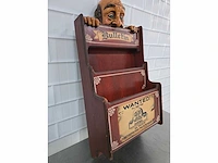 Houten vintage kranten/post organizer - afbeelding 6 van  6