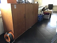 Houten vintage opbergkasten (3x) - afbeelding 2 van  4