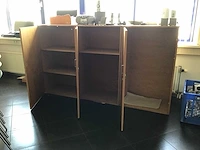 Houten vintage opbergkasten (3x) - afbeelding 4 van  4
