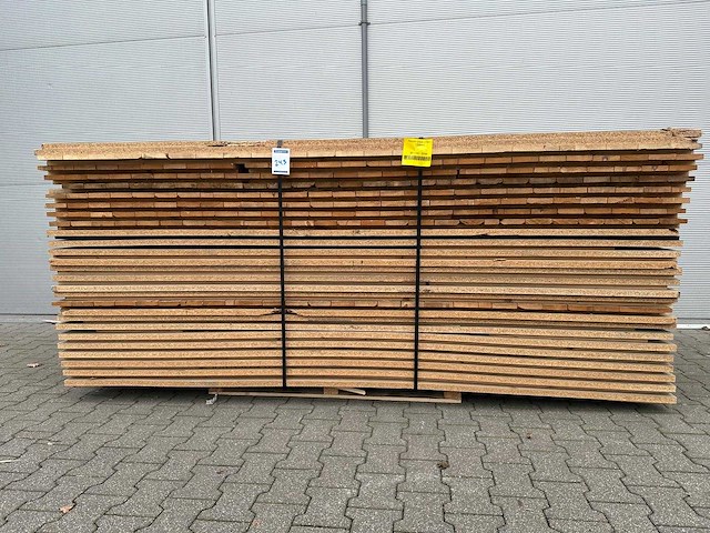 Houten vlonder - dicht 2700x1050mm (28x) - afbeelding 1 van  2