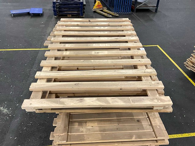Houten vlonders - magazijnstelling - 168x100 cm (12x) - 140x100 (5x) - afbeelding 3 van  3