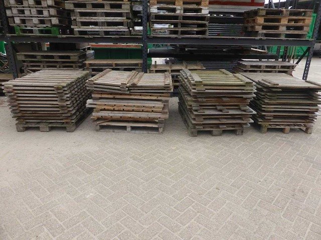 Houten vlonders voor palletstelling - afbeelding 1 van  2