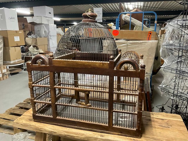 Houten vogelkooi - afbeelding 6 van  14
