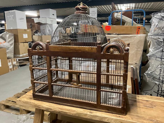 Houten vogelkooi - afbeelding 8 van  14