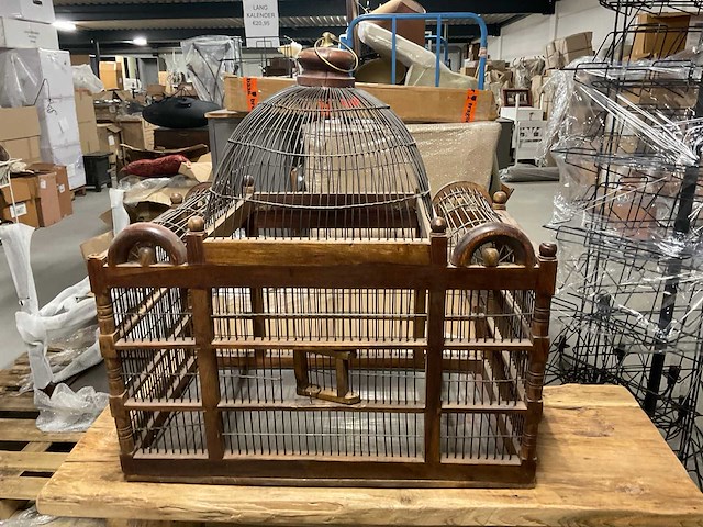 Houten vogelkooi - afbeelding 10 van  14