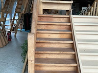 Houten volle eiken trap 8 treden eik europees - afbeelding 2 van  2