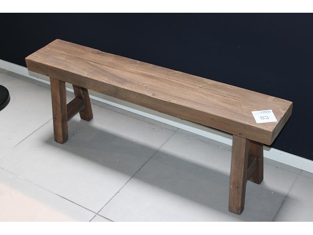 Houten wachtbankje met breedte 110 cm. - afbeelding 1 van  1