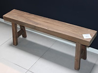 Houten wachtbankje met breedte 110 cm. - afbeelding 1 van  1