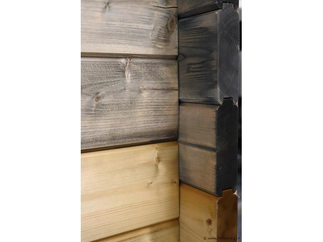 Houten wand - 120x120x227cm - afbeelding 2 van  3