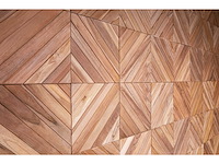 Houten wandpanelen squares (2x) - afbeelding 2 van  2