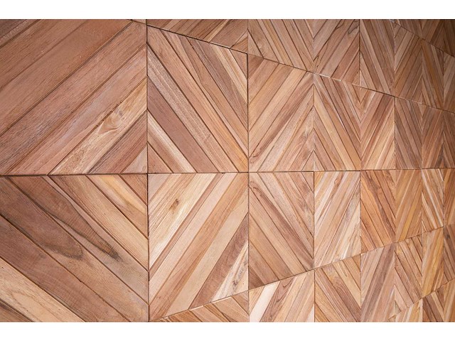 Houten wandpanelen squares (33x) - afbeelding 2 van  2