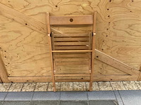 Houten werkbank | verrijdbaar | met 6 klapstoelen - afbeelding 4 van  12