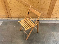 Houten werkbank | verrijdbaar | met 7 klapstoelen - afbeelding 13 van  13