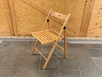 Houten werkbank | verrijdbaar | met 8 klapstoelen - afbeelding 2 van  14