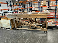Houten werktafel (3x) - afbeelding 2 van  4